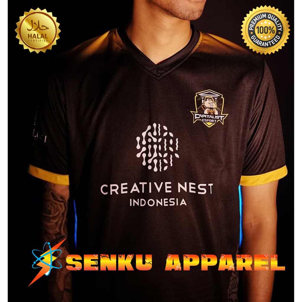BAJU MLI/JERSEY CAPITALIST Esport MLI FREE NICKNAME/KAOS BAJU JERSEY MAJELIS LUCU INDONESIA/BAJU MLI