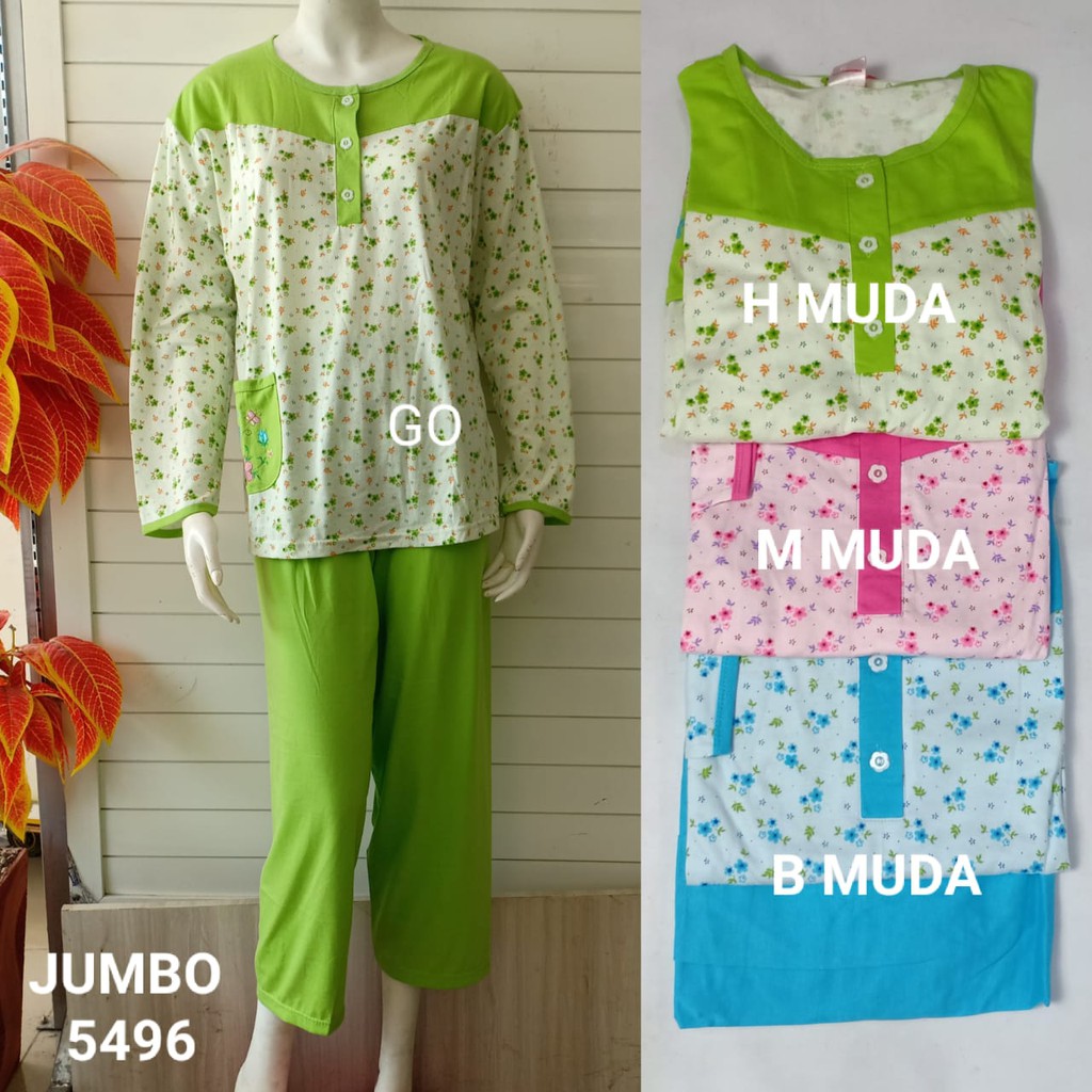 gof AMRO BABYDOLL PP JUMBO Dewasa Setelan Baju Tidur Panjang Baju Busui Piyama Berkancing Termurah