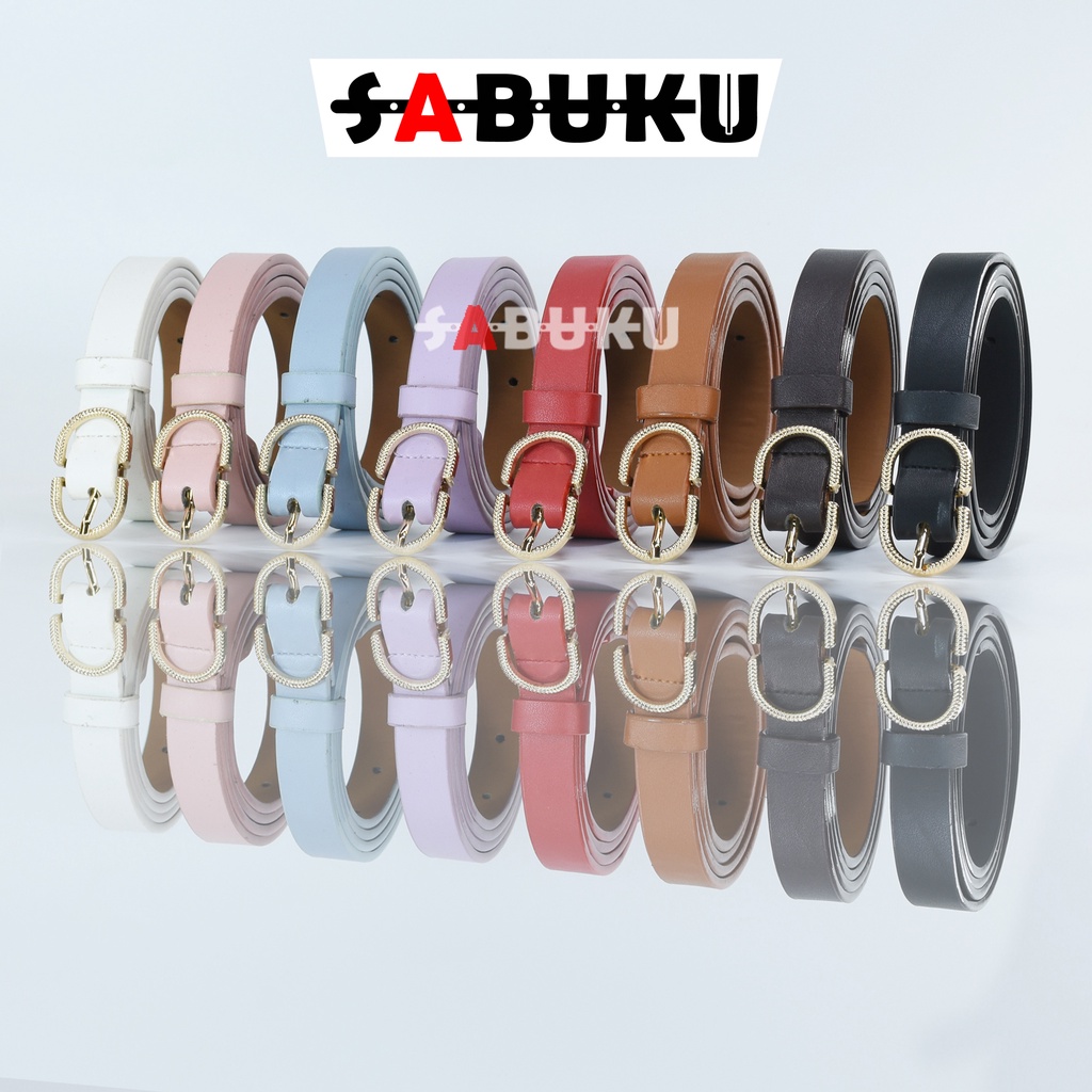 Ikat Ban Pinggang Wanita Korea Fashion Kulit PU Gasper Sabuk Cewe Womens Belt - 168