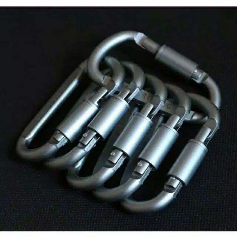 HS-1 Carabiner Karabiner Aluminium Bahan Material Baja Anti Karat / Quickdraw Carabiner Buckle