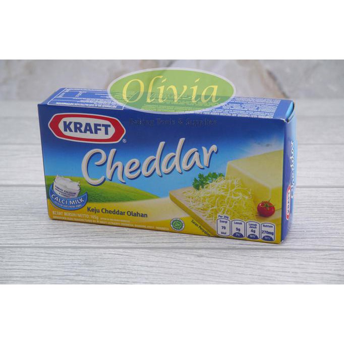 

Keju Kraft Cheddar 165Gr