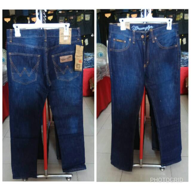 CELANA JEANS WRANGLER STANDAR NAVY