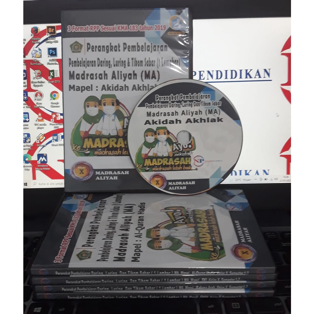 CD RPP 1 LEMBAR (RPP DARING,LURING/TATAP MUKA &amp; TIKOM SABAR) MA AKIDAH AKHLAK KELAS X,XI,XII,2SEMESTER, SESUAI KMA183TAHUN 2019