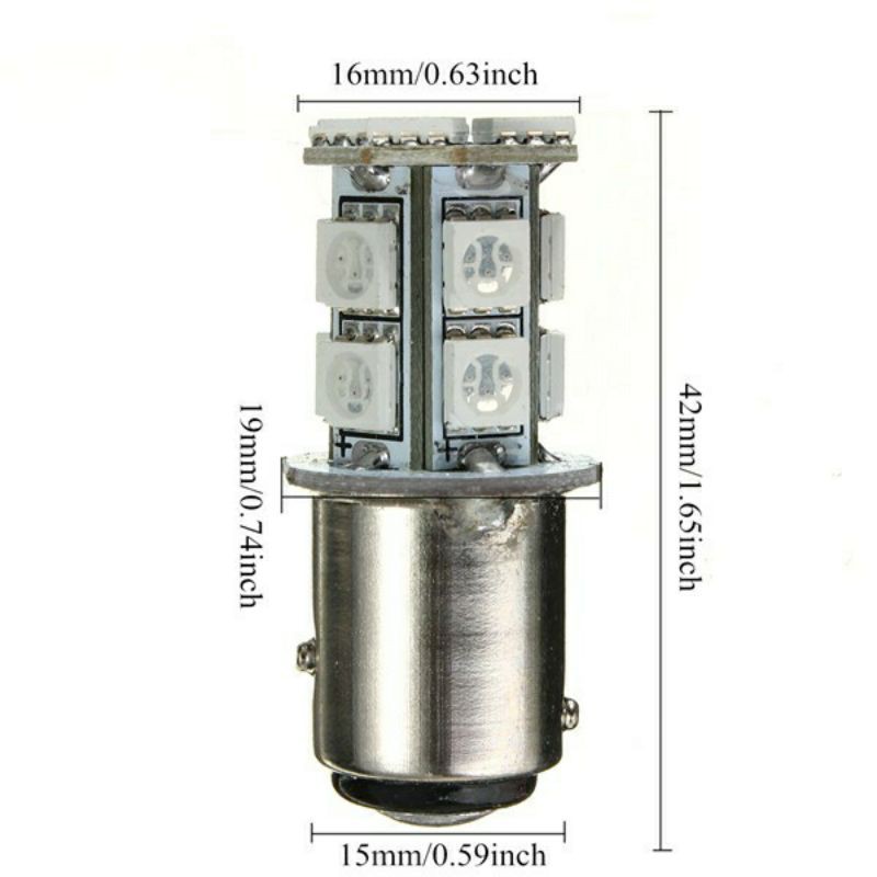 Lampu stop rem Belakang 13 LED Diam - Kedip Blitz motor