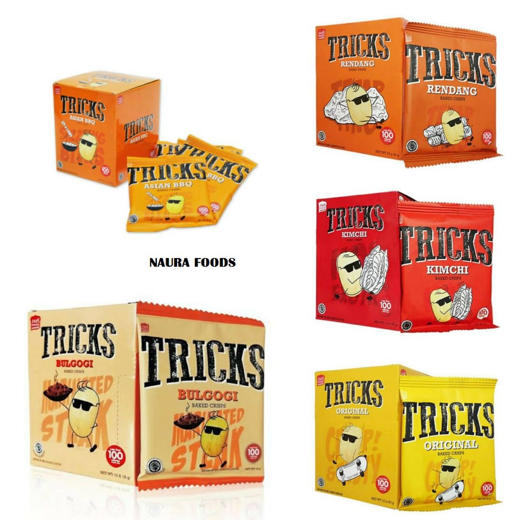 

TRICKS BISKUIT KENTANG POTATO BAKED CHIPS 10 PCS X 20GR