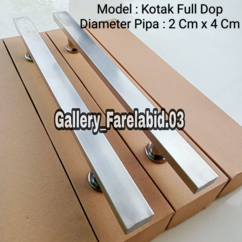 Panjang 1 Meter Handle Pintu Rumah Stainless Steel Kotak Jumbo 100 Cm Gagang Pintu Rumah Modern Bula