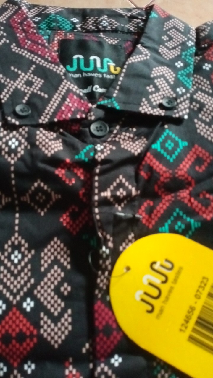 New Kemeja Batik Pria Jumbo Big Size Lengan Pendek Katun Batik Slimfit 3lstore Jez