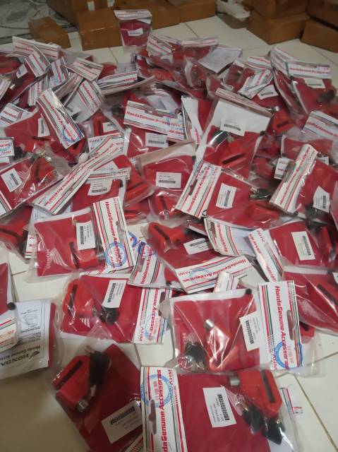 Gembok cakram original honda asli bersertifikat ahm bisa buat semua merk motor