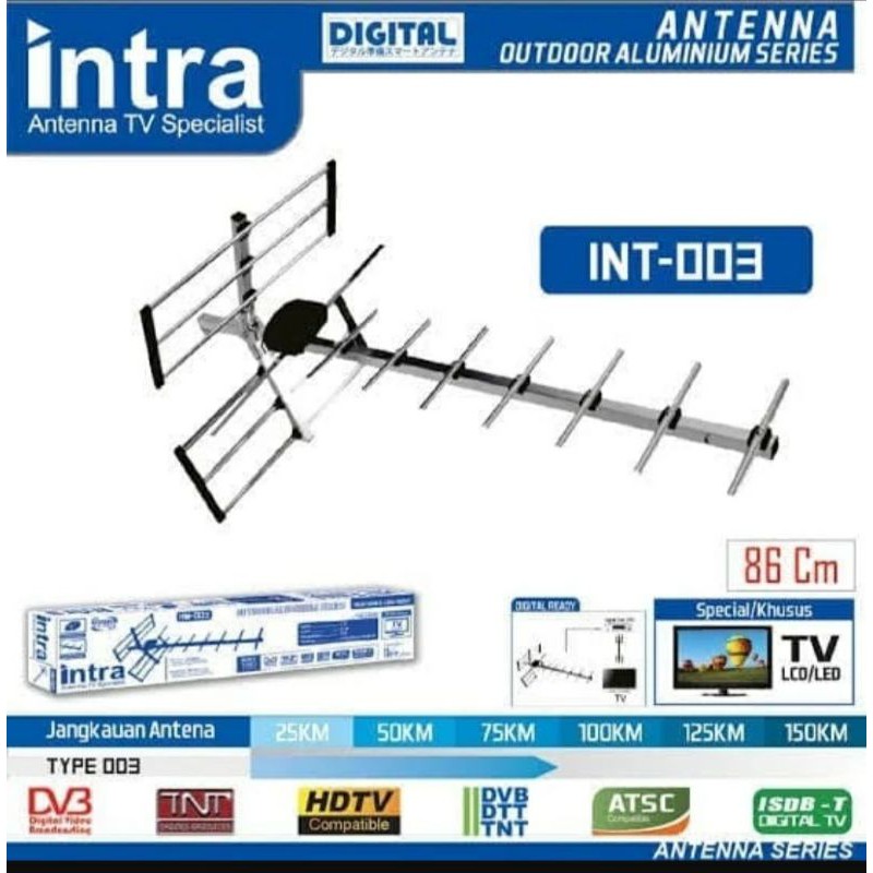 Antena Digital 003 Intra/Antena Digital Tv LCD Intra