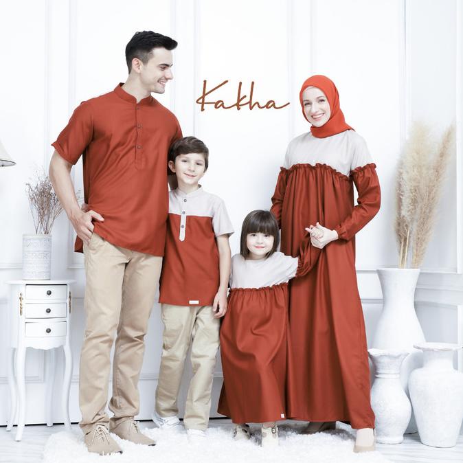 Kakha- Raya Series (Terracotta) Sarimbit Keluarga Muslim