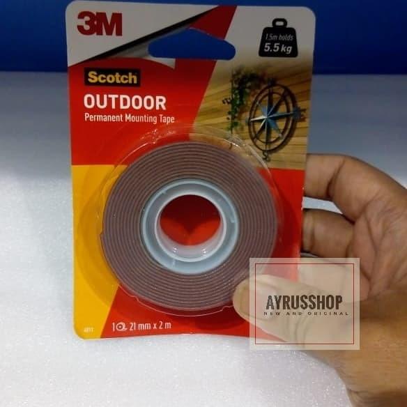 

3M Scotch Doubletape Strong Outdoor Upto 5,5Kg-Solasi Perekat Dua Sisi