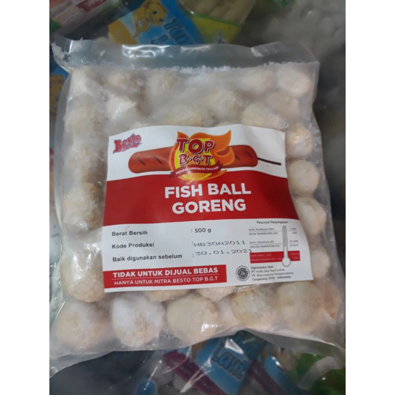 

fish ball goreng top bgt 500gr/frozen foods bandung