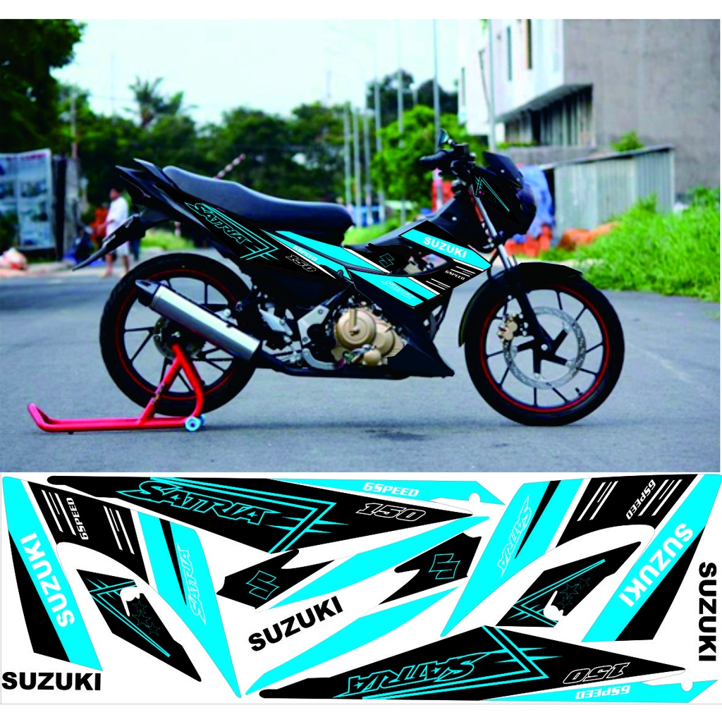 Striping Satria FU Striping Satria Facelift Stiker Satria FU Striping satria variasi