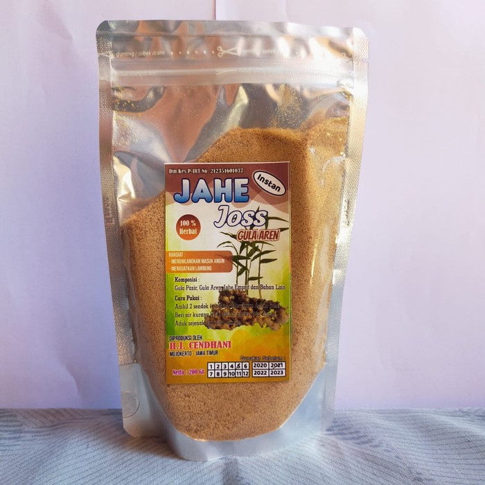 

Unik Minuman Herbal Jahe Joss Gula Aren Instant Original 200gr Limited