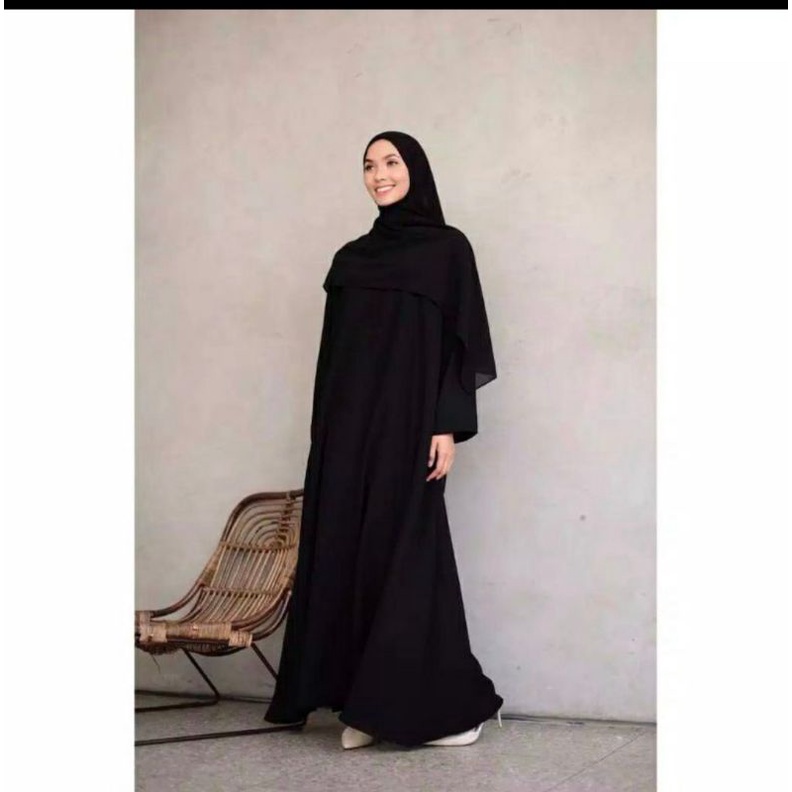gamis wanita terbaru abaya hitam arab/abaya hitam turkey/gamis abaya terlaris/gamis abaya kekinian