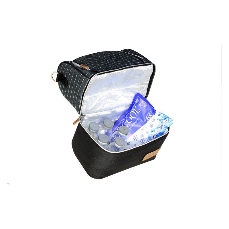 Tas Cooler Bag ASI Thermal Denim Stripe FREE ICE GEL Baby 2 GO