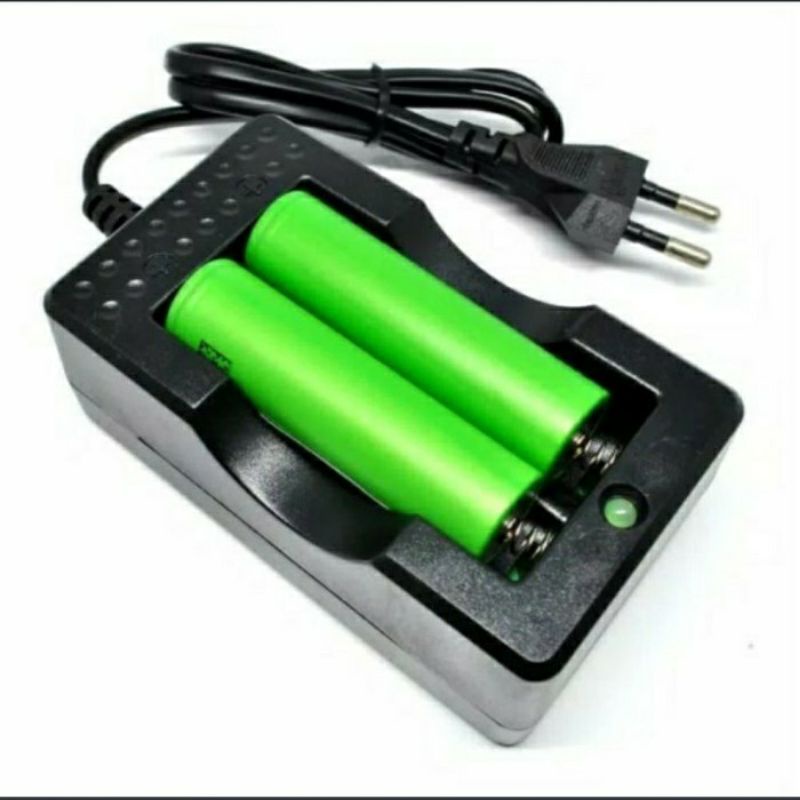 Charger Baterai 2Slot Kabel Desktop Charger Baterai 18650