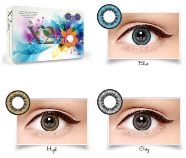 Softlens x2 bio colour/soflens warna bulanan X2 BIO COLOR/soflens x2 normal s/d -6.00