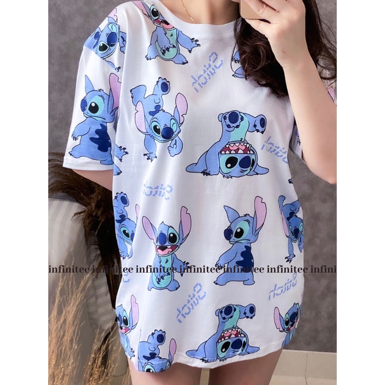 Kaos Oversize Wanita Atasan Wanita Jumbo Bahan Cotton Combed 30s Motif Full Print