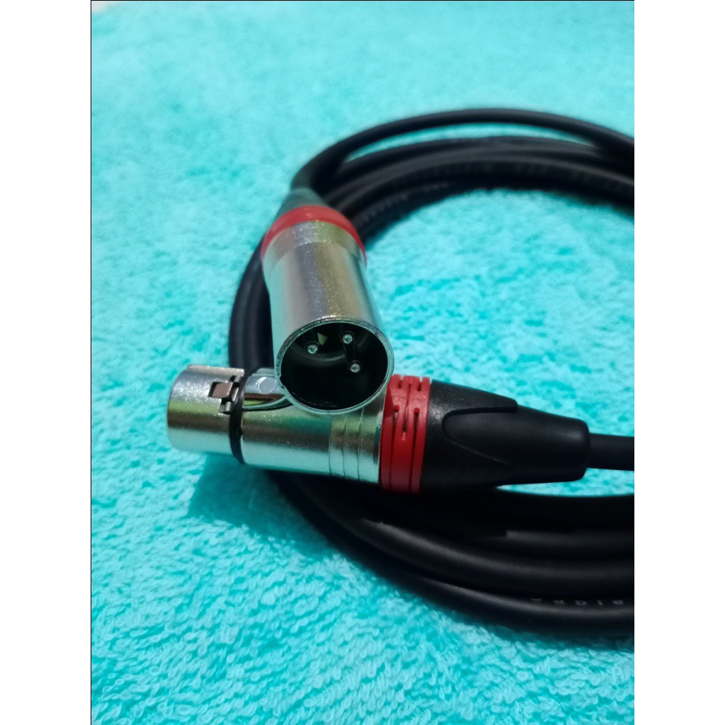 KABEL AUDIO CANON XLR MALE TO CANON XLR FEMALE 1 MTR - 5 MTR