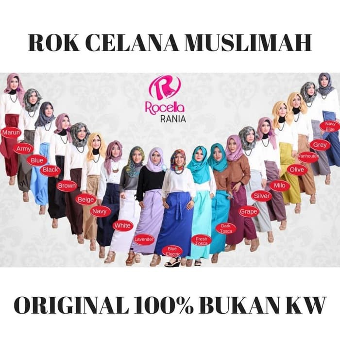 TERMURAH"Rok celana rania rocella ukuran (S-M &amp; L-XL)"