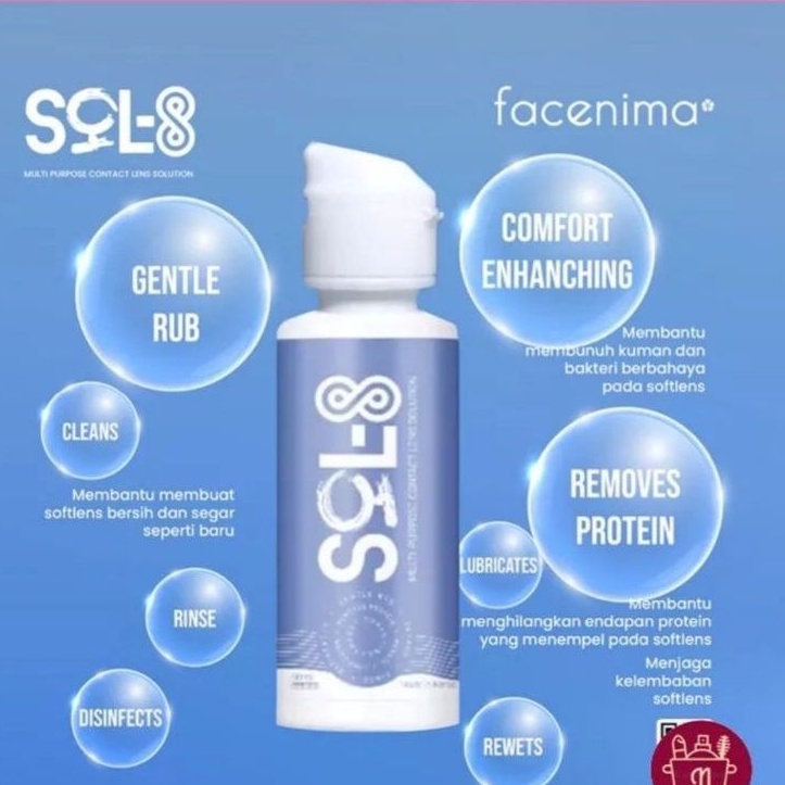 Cairan Softlens SOL-8 Multi-Purpose Contact Lens Solution 60ml / Air Softlens Sol-8 / Cairan X2 Sol8 60ml