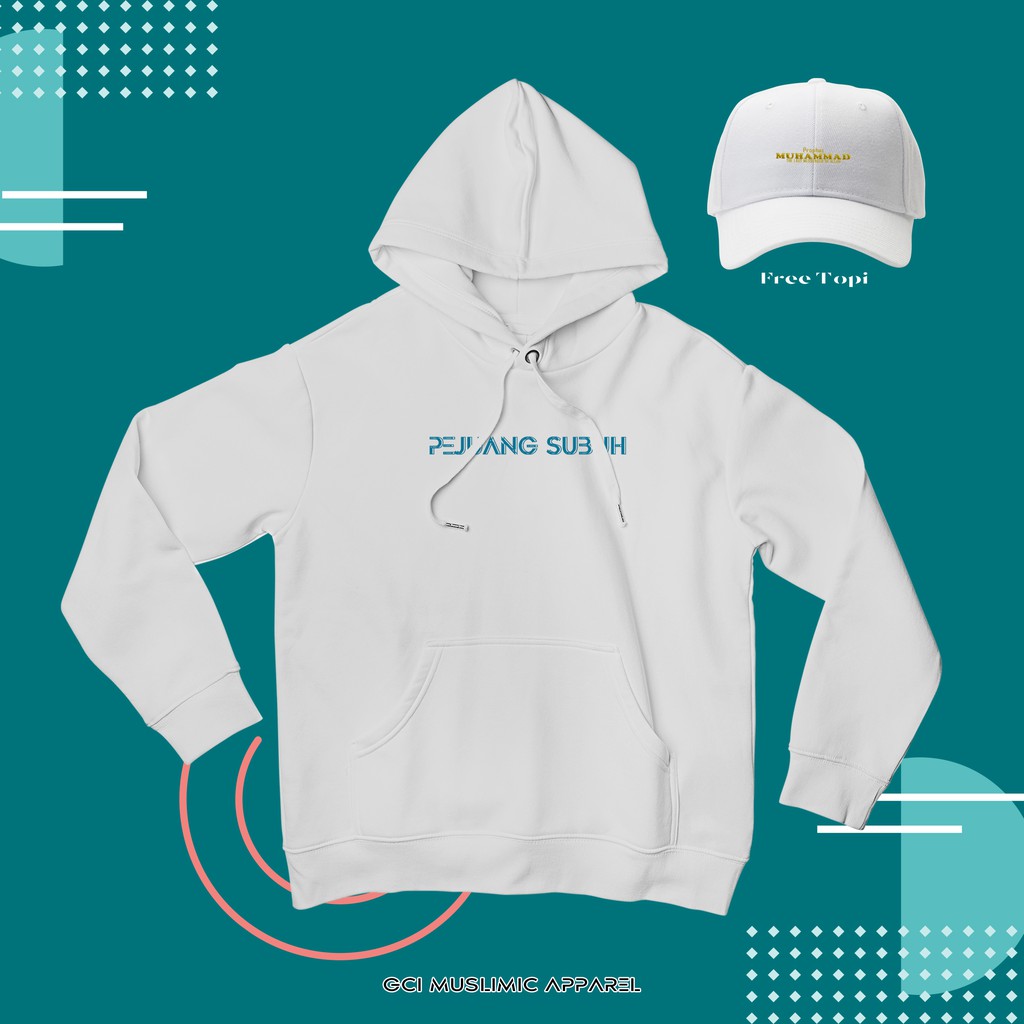 Jaket Hoodie Outerwear Pakaian Atasan Pria Muslim Premium Quality - Pejuang Subuh