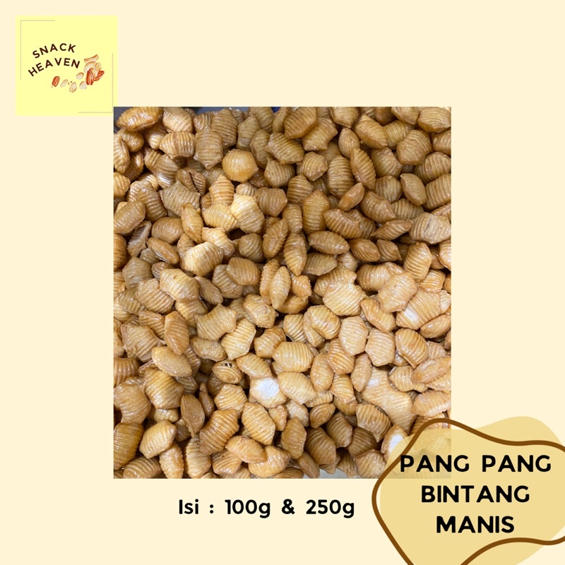 

SNACK CEMILAN PANG PANG BINTANG MANIS GURIH NAGIH 100g