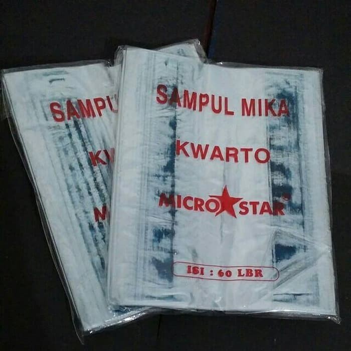 

Sampul Plastik Mika Kwarto / Buku Tulis Microstar (60pcs)