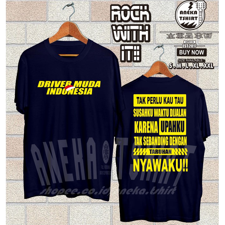  Kaos  Baju Driver Muda Indonesia Truk  Carry Pickup Canter 