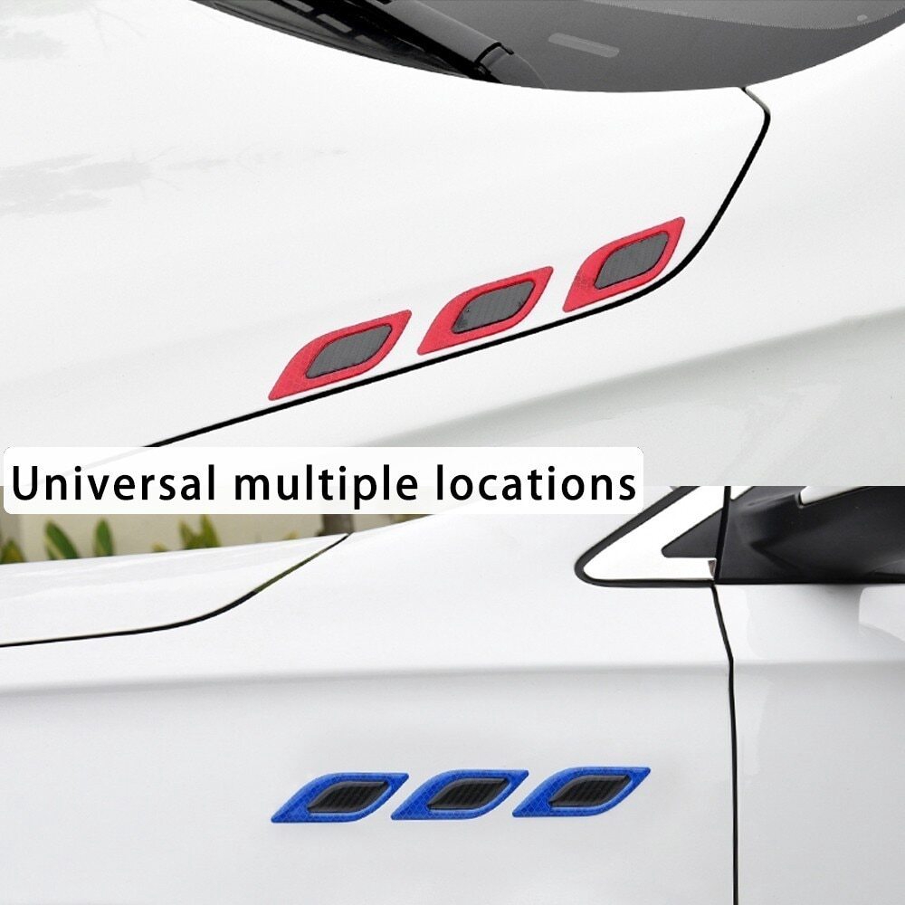 Side Car Reflective Carbon Sticker Stiker Samping Reflektif Mobil