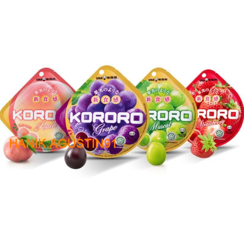 

KORORO Jelly Candy Permen Gummy Jepang 40g Made in Japan