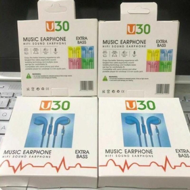 HF Headset Stereo Hf U19 U88 Extra Bass Warna Macaron Harga Murah