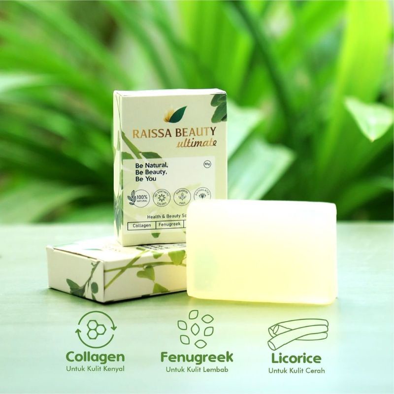RAISSA BEAUTY ULTIMATE SABUN COLLAGEN 100% ORIGINAL MENCERAHKAN WAJAH