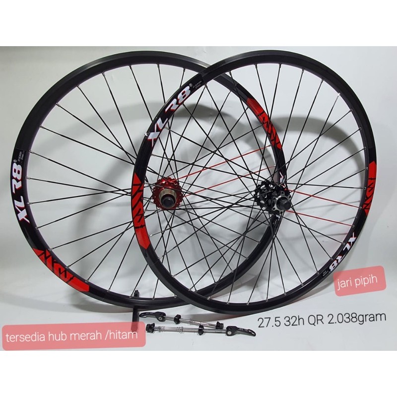 WheelSet XLR8 27.5 Hole 32 Jari Jari Gepeng
