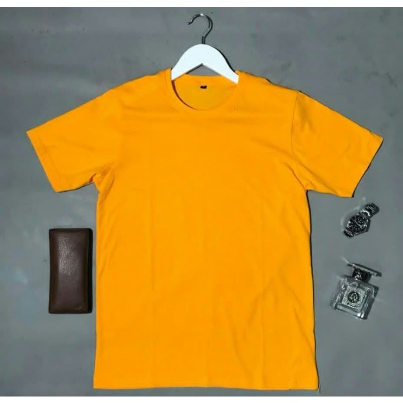 SWENDIRIK tshirt polos kuning kaos polos kuning