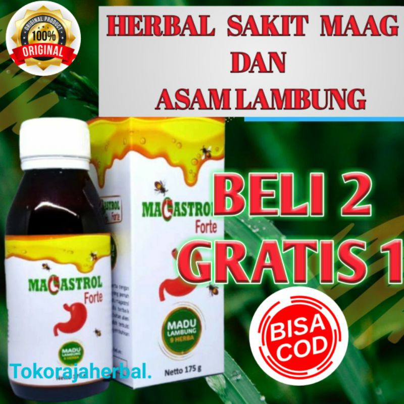 

MAGASTROL FORTE Madu Asam Lambung, Maag, Gerd Original Alami PRomo
