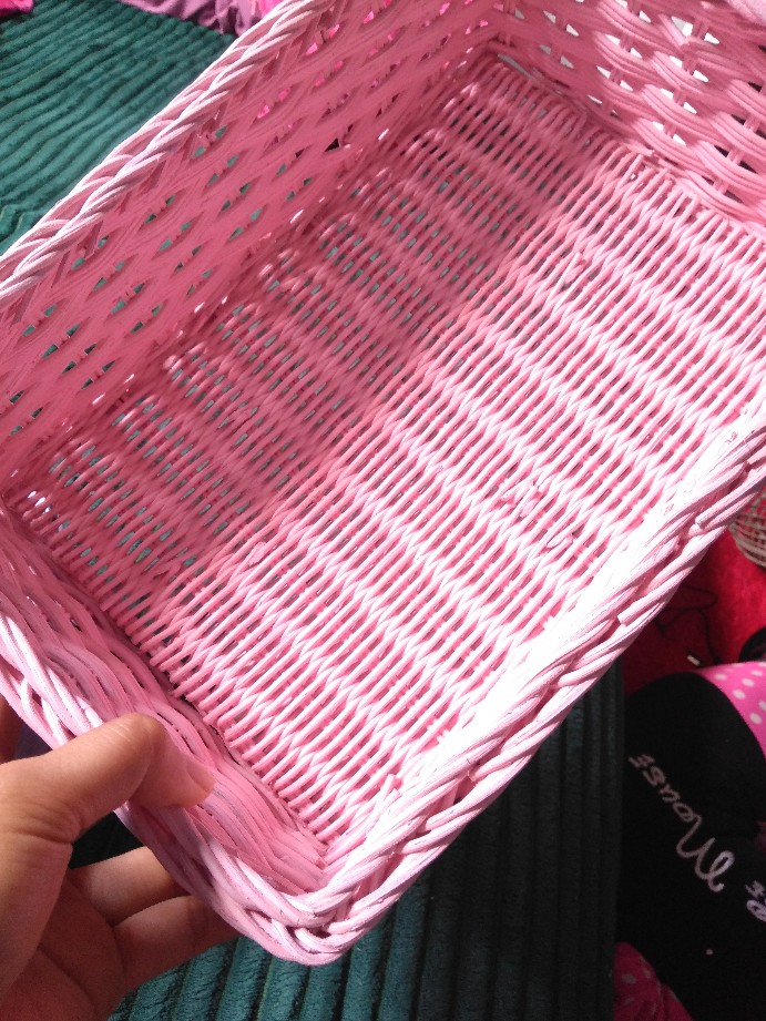 Keranjang Rotan Kotak Double 30x20x9cm Warna