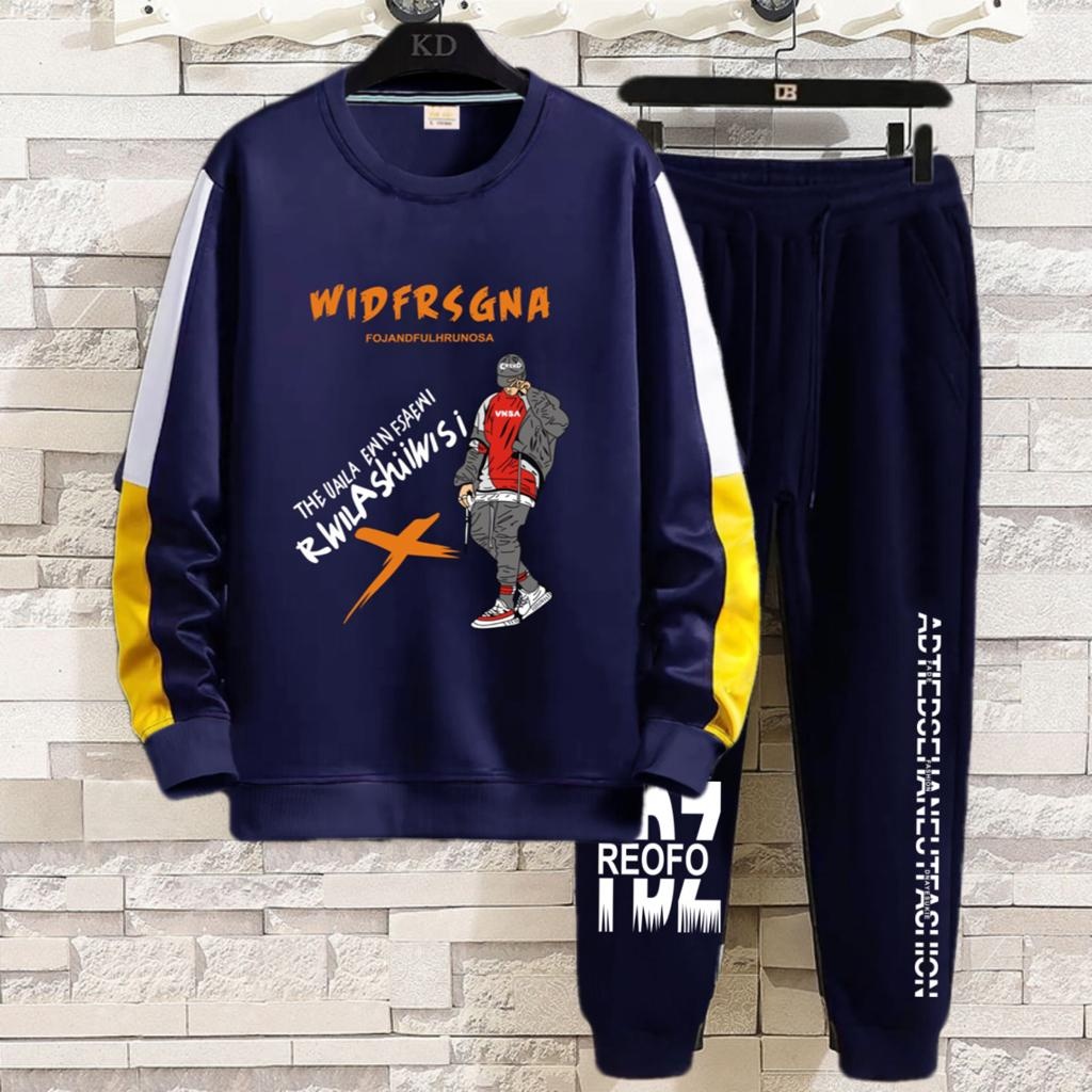 COD/ARPIOSSHOP - STELAN WID - SETELAN PRIA/WANITA SATU SET ( SWEATER + JOGGER )