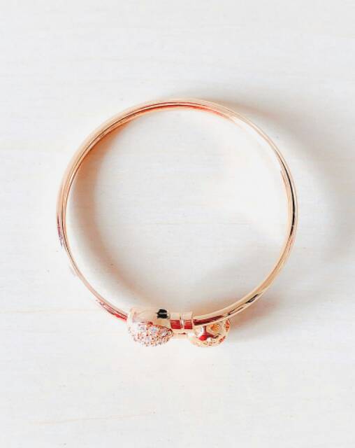 Gelang Anak Model Batu Kembar Gold