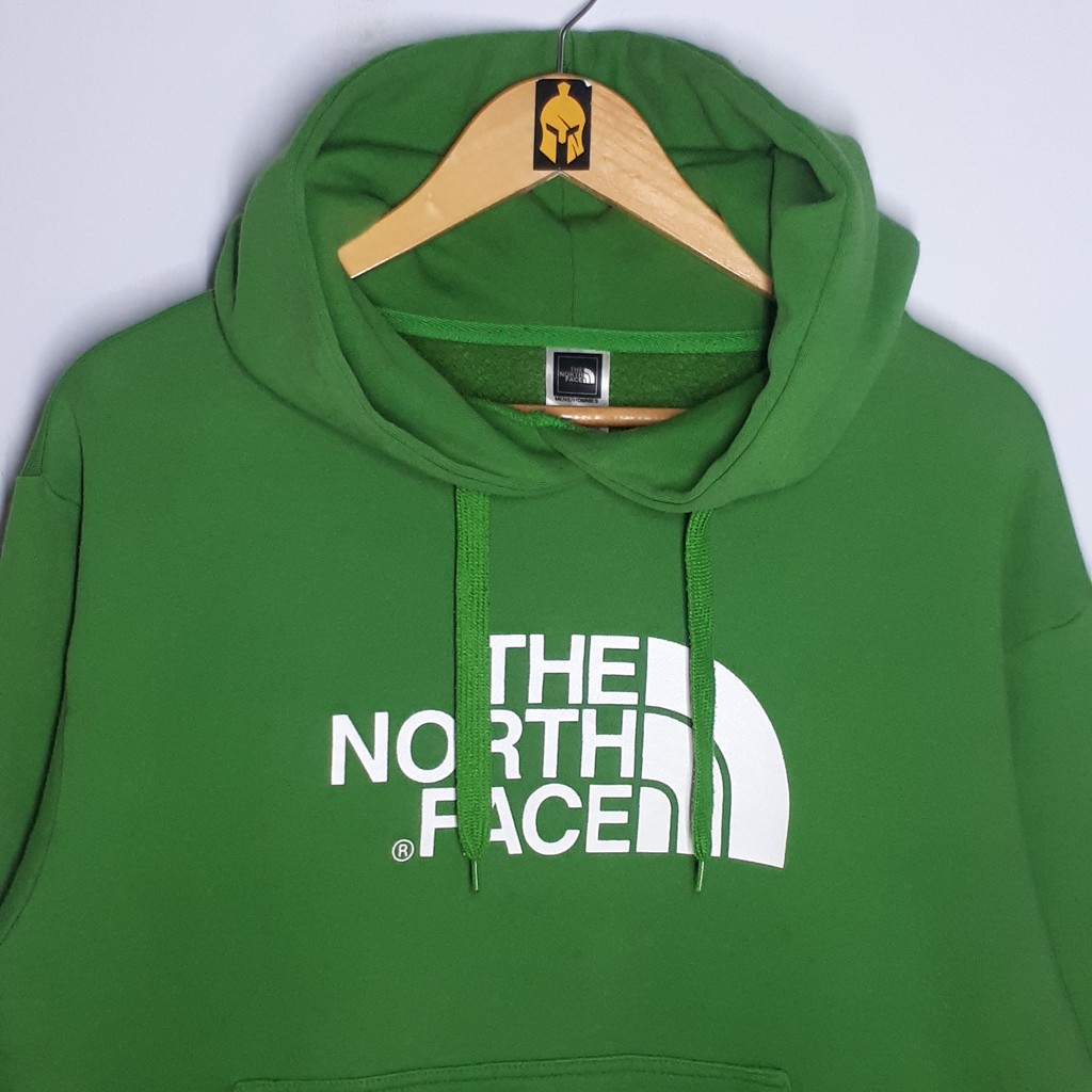 army green north face hoodie