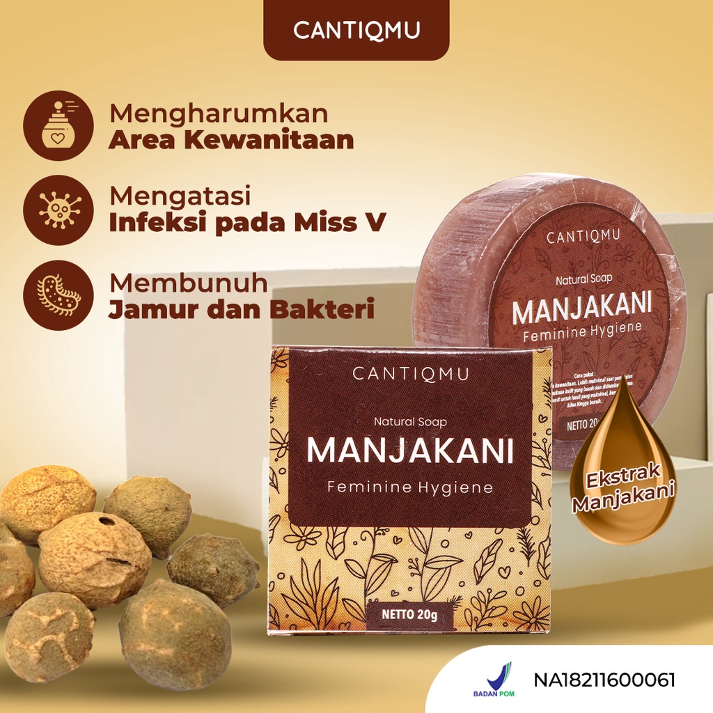 Manjakani Soap 20gr Menghilangkan Keputihan Perawan Lagi Perapat Miss v Atasi Kista Myom Wasir Manjakani Perawatan Organ Intim Kewanitaan Sudah BPOM