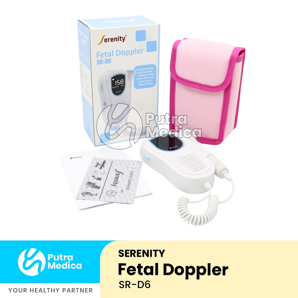 Serenity Fetal Doppler Digital LCD SR-D6 / Pengukur Denyut Detak Jantung Janin