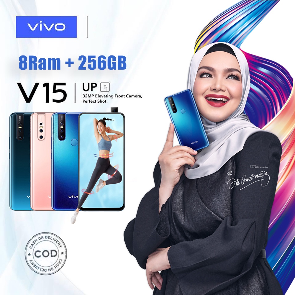 handphone vivo V15 ram8 256GB 6.53-inch hp smartphone 100% baru original