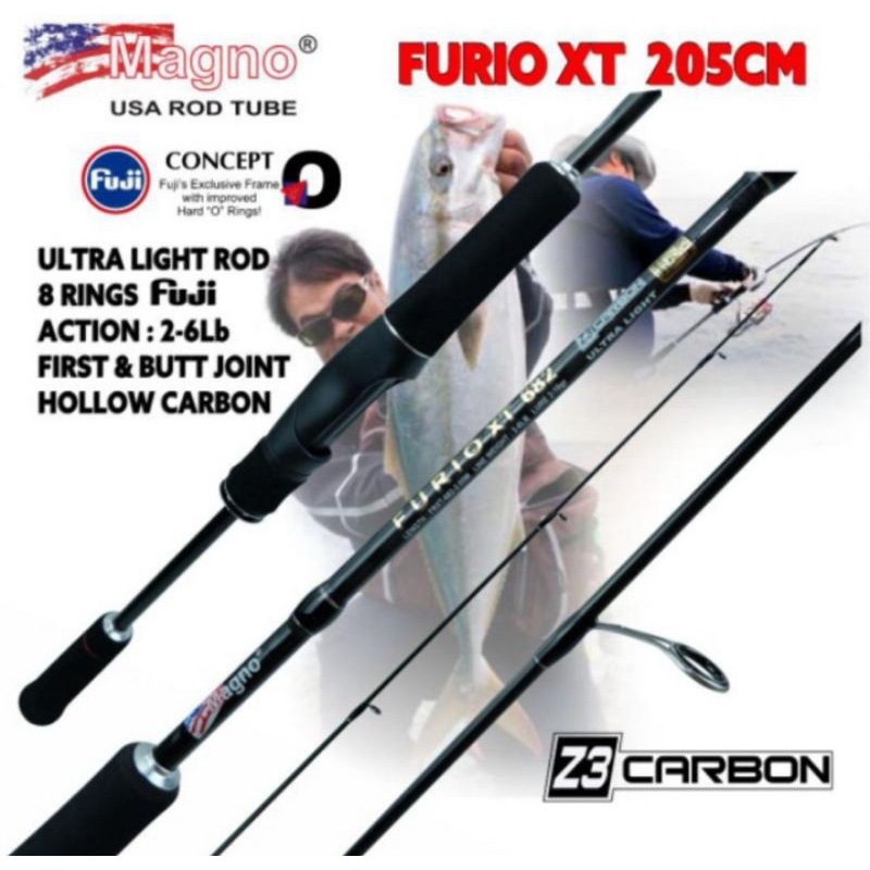 Joran ul magno furio 205cm 2-6lb