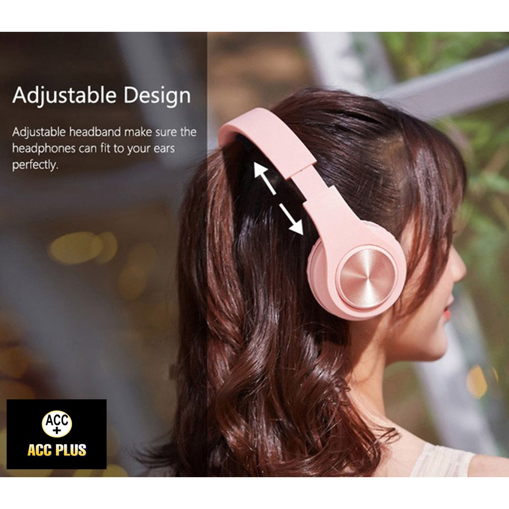 HEADPHONE BANDO MACARON WIRELESS BLUETOOTH EXTRA BASS P33