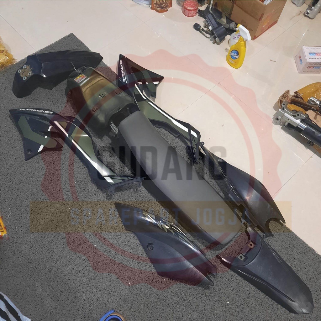 PROMO READY STOK SIAP COD COVER SET COFER COVER BODY SET ORI ASLI ORIGINAL KAWASAKI KLX 150 KLX BF K