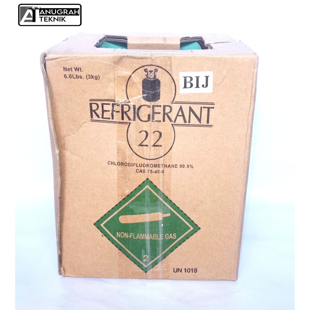 Freon R22 Refrigerant 3kg Tabung Kecil