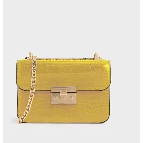 *Promo* Ck Woden Boxy Croco Chain Ori [FREE PAPERBAG FREE BUBBLEWRAP] Terjamin