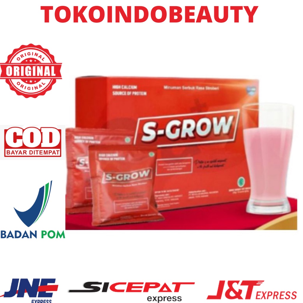 S Grow Original Suplemen Peninggi Badan Kalsium Terbaik Susu Sgrow Asli Bpom